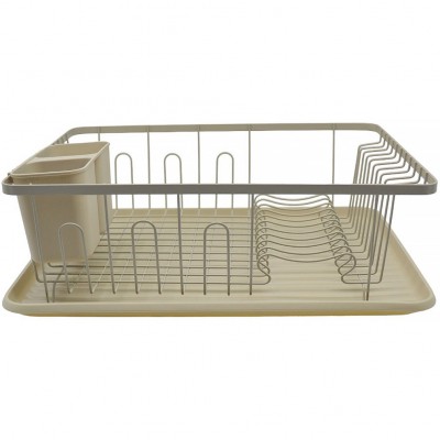 ​​​​​​​Πιατοθήκη Μεταλλική Μπέζ Ματ Ankor 43x32x14,5εκ 836031