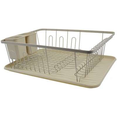 ​​​​​​​Πιατοθήκη Μεταλλική Μπέζ Ματ Ankor 43x32x14,5εκ 836031