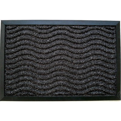 Πατάκι Εισόδου Μοκέτα Καουτσούκ 60x40 εκ.,ΜΑΥΡΟ Ankor 761302