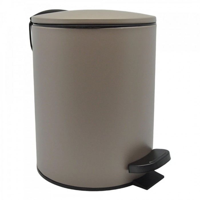Χαρτοδοχείο Μπάνιου 5 Ltr 20.50cm x 20.50cm x 26.00cm TAUPE MAT Soft Close ANKOR 833849