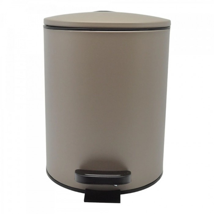Χαρτοδοχείο Μπάνιου 5 Ltr 20.50cm x 20.50cm x 26.00cm TAUPE MAT Soft Close ANKOR 833849