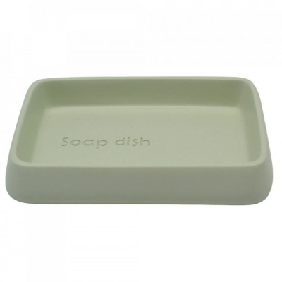 Σαπουνοθήκη Mπάνιου Πολυεστερική Χρώμα Μέντας 13,1x9x2,3εκ. Ankor 835706