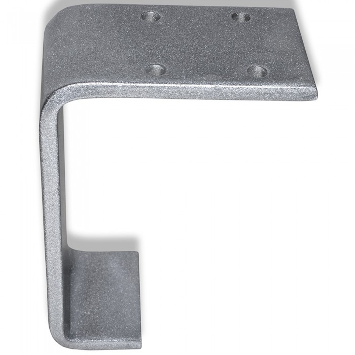 Μεταλλικό Πόδι Επίπλου (1 τεμάχιο) PL-70 Ασημί Ματ σε Ύψος 150mm DECO