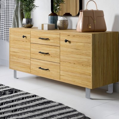 Μεταλλικό Πόδι Επίπλου (1 τεμάχιο) PL-70 Ασημί Ματ σε Ύψος 150mm DECO 