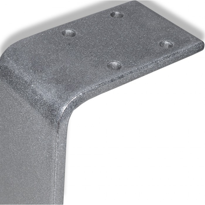 Μεταλλικό Πόδι Επίπλου (1 τεμάχιο) PL-70 Ασημί Ματ σε Ύψος 150mm DECO