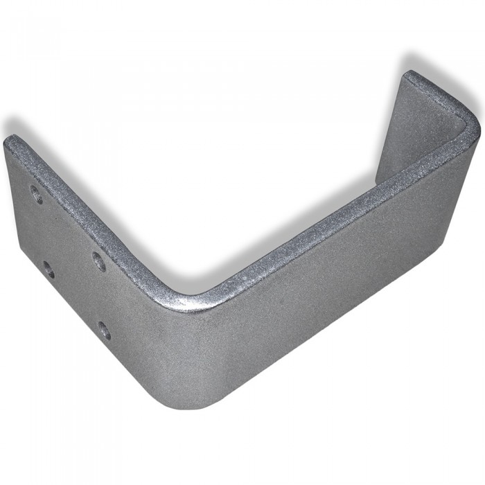 Μεταλλικό Πόδι Επίπλου (1 τεμάχιο) PL-70 Ασημί Ματ σε Ύψος 150mm DECO