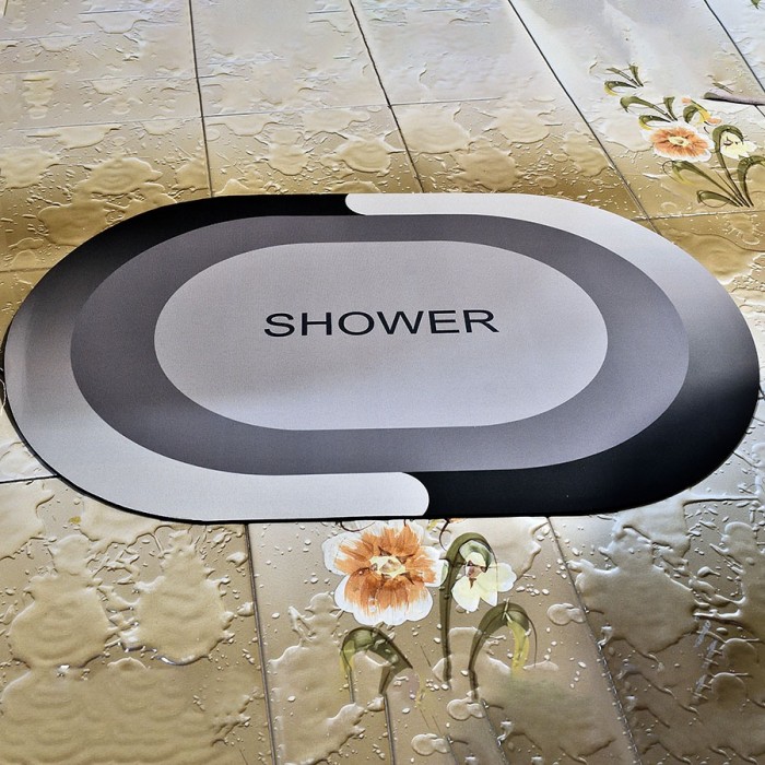 Αντιολισθητικά Πατάκια Μπάνιου από Μικροϊνες με Super Απορροφητικές και Αντιολισθητικές Ιδιότητες 40 x 60 46402  N2