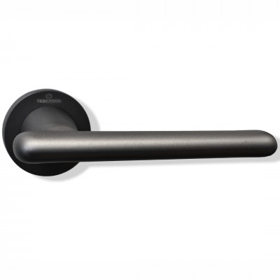 Πόμολο πόρτας Πλαστικό (1τεμάχιο Μονό) CEBI χειρολαβή με ροζέτα MP04 Ανθρακί