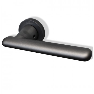 Πόμολο πόρτας Πλαστικό (1τεμάχιο Μονό) CEBI χειρολαβή με ροζέτα MP04 Ανθρακί