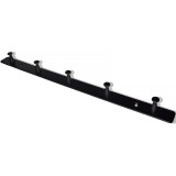 Μαύρη Μεταλλική Κρεμάστρα Tοίχου 5 Θέσεων 38εκ.Μx2.5εκ.Πx2εκ.Υ Νο 300-5 Haus Benchmark-KPE.207