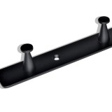 Μαύρη Μεταλλική Κρεμάστρα Tοίχου 5 Θέσεων 38εκ.Μx2.5εκ.Πx2εκ.Υ Νο 300-5 Haus Benchmark-KPE.207