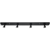 Μαύρη Μεταλλική Κρεμάστρα Tοίχου 4 Θέσεων 30εκ.Μx2.5εκ.Πx2εκ.Υ Νο 300-4 Haus Benchmark-KPE-206