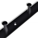 Μαύρη Μεταλλική Κρεμάστρα Tοίχου 4 Θέσεων 30εκ.Μx2.5εκ.Πx2εκ.Υ Νο 300-4 Haus Benchmark-KPE-206