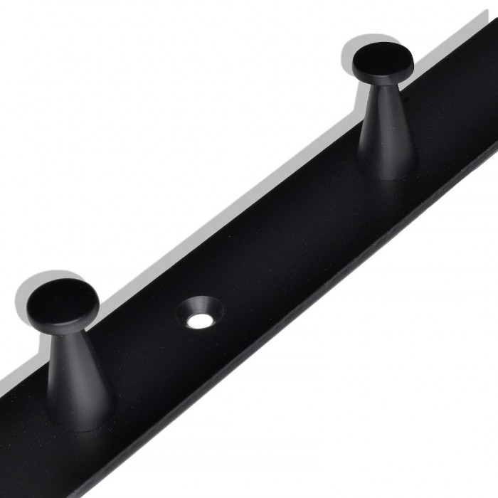 Μαύρη Μεταλλική Κρεμάστρα Tοίχου 4 Θέσεων 30εκ.Μx2.5εκ.Πx2εκ.Υ Νο 300-4 Haus Benchmark-KPE-206