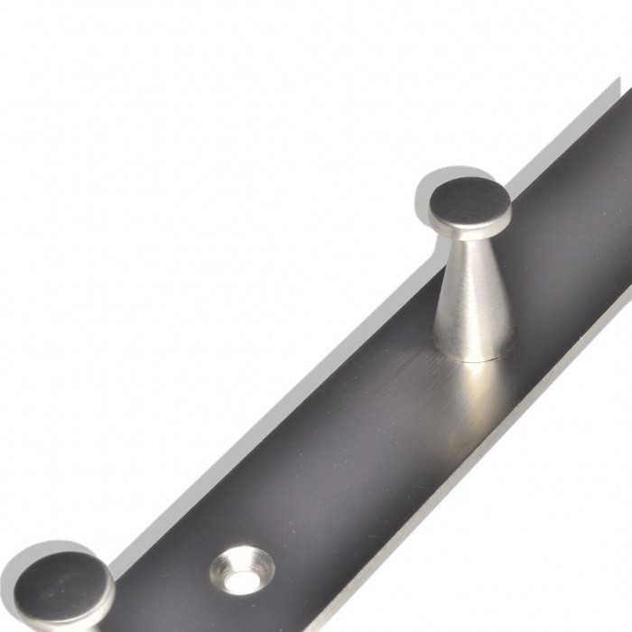 Inox Μεταλλική Κρεμάστρα Tοίχου 4 Θέσεων 30εκ.Μx2.5εκ.Πx2εκ.Υ Νο 300-4 Haus Benchmark KPE.200