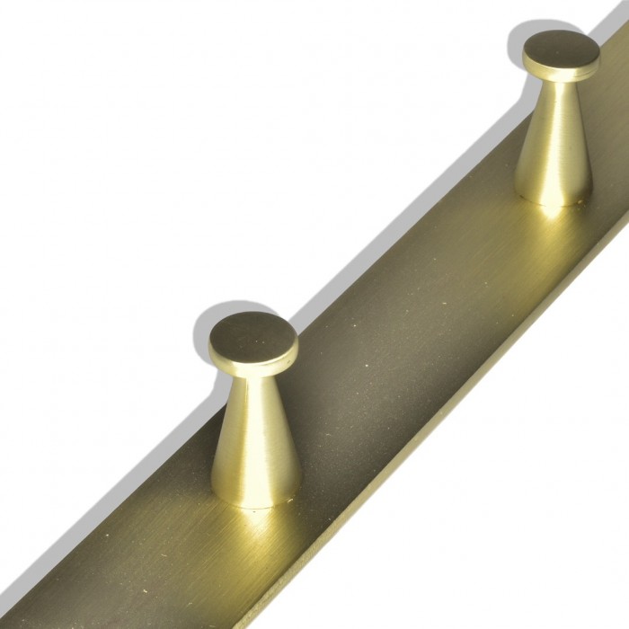 Gold Μεταλλική Κρεμάστρα Tοίχου 4 Θέσεων 30εκ.Μx2.5εκ.Πx2εκ.Υ Νο 300-4 Haus Benchmark KPE-203