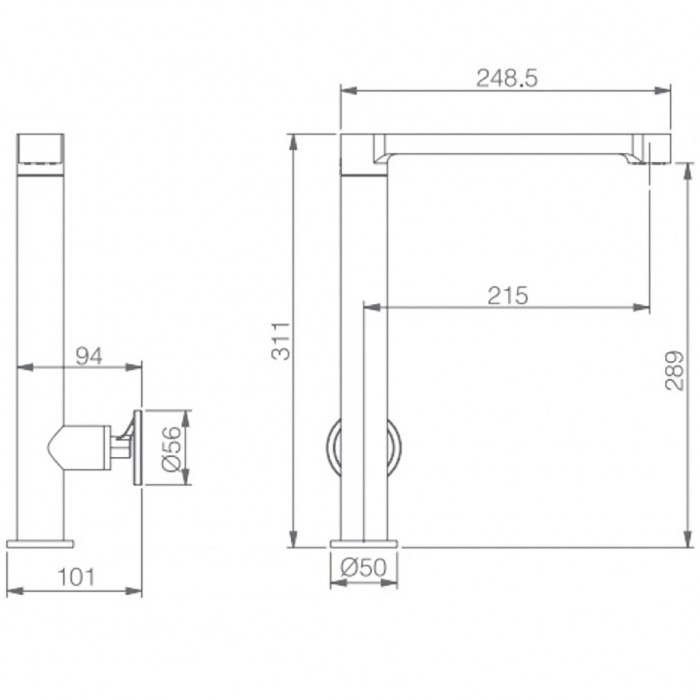 Μπαταρία Κουζίνας Χρωμέ IMEX OLIMPO GCC033