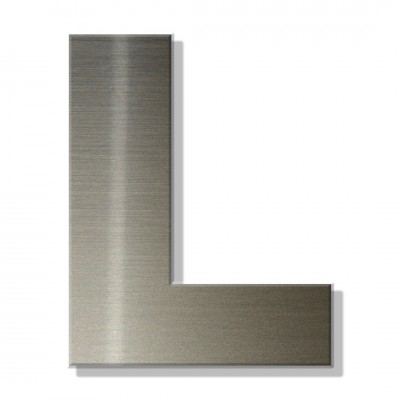 Γράμμα Κατοικιών Αυτοκόλλητο ''L'' 80 x 64 mm., Μπρονζέ απο Πλαστικό Darvin 