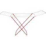 Πτυσσόμενη Απλώστρα Δαπέδου από Μέταλλο με Μήκος Απλώματος 18m σε Κόκκινο - Άσπρο Chios Hellas 38016