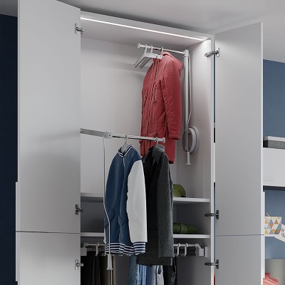 Ασανσέρ Ντουλάπας Μονό Αριστερό 45-55mm 12kgr Χρώμα Αλουμινίου AMBOS Art.102/A