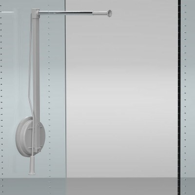 Ασανσέρ Ντουλάπας Μονό Αριστερό 45-55mm 12kgr Χρώμα Αλουμινίου AMBOS Art.102/A