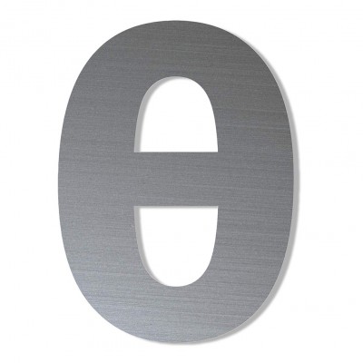 Γράμμα ''Θ'' Νίκελ Αυτοκόλλητο 75mm. απο Πλαστικό Darvin One Two Three Done