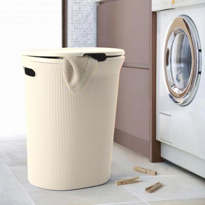Καλάθι Απλύτων BOABAB 40 L από Πλαστικό σε Χρώμα Μπεζ 06721.007