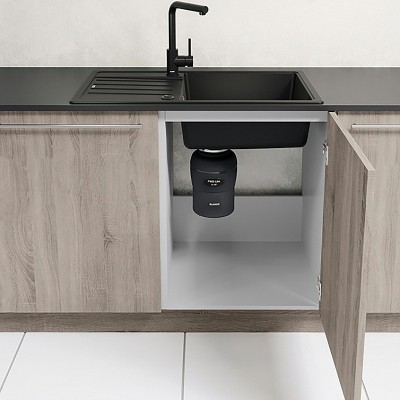 Σκουπιδοφάγος από Ανοξείδωτο Χάλυβα με 2 Στάδια Λείανσης και Θάλαμο 900 ml - 370 W - 1470 r/min - Ισχύος 1/2 hp BLANCO Light 526646