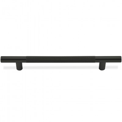 Λαβή επίπλου Kανελάζ  0730 Ø12 Μαύρο Mατ 37.4cm Ολικό 32cm Κέντρα Βίδας