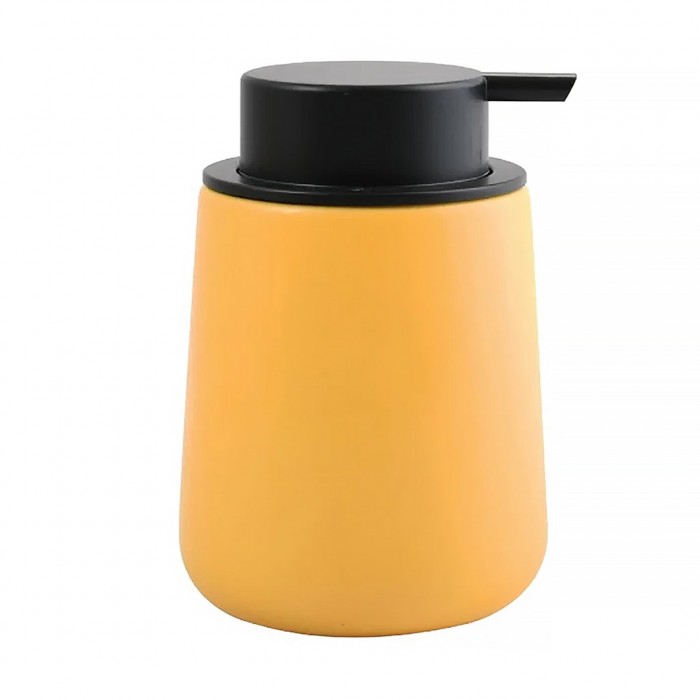 Δοχείο Κρεμοσάπουνου Κεραμικό Maonie 03090.004 Κίτρινο 8.5 x 8.5 x 12.6 cm