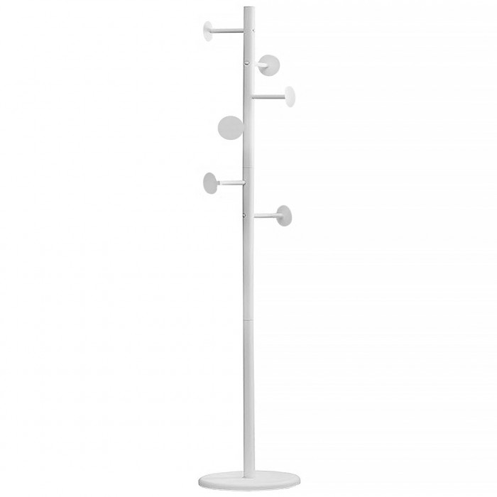 Καλόγερος Ρούχων Μεταλλικός σε Άσπρο Ματ με Μαρμάρινη Βάση 181cm Ankor 832446