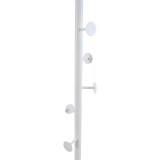 Καλόγερος Ρούχων Μεταλλικός σε Άσπρο Ματ με Μαρμάρινη Βάση 181cm Ankor 832446