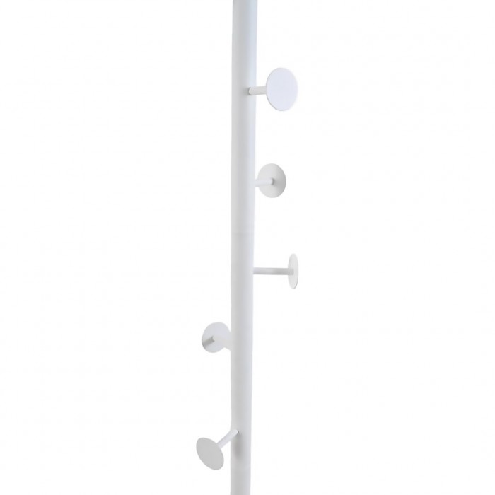 Καλόγερος Ρούχων Μεταλλικός σε Άσπρο Ματ με Μαρμάρινη Βάση 181cm Ankor 832446