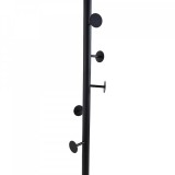 Καλόγερος Ρούχων Μεταλλικός σε Μαύρο Ματ με Μαρμάρινη Βάση 181cm Ankor 832439