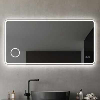 Καθρέπτης Culm120x80 cm Φωτιζόμενος Με Σύνδεση Bluetooth Για Μουσική Luminor CULM12080