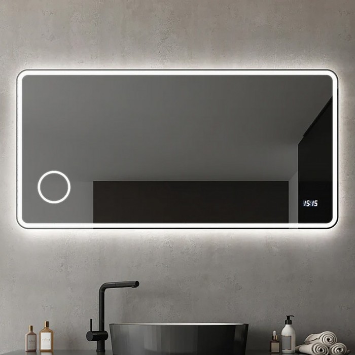 Καθρέπτης Culm120x80 cm Φωτιζόμενος Με Σύνδεση Bluetooth Για Μουσική Luminor CULM12080