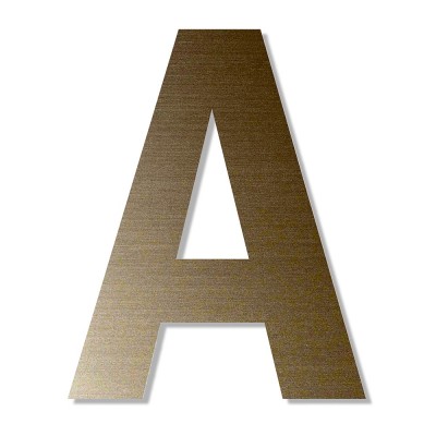 Γράμμα ''Α'' Μπρονζέ Αυτοκόλλητο 75mm. απο Πλαστικό Darvin One Two Three Done