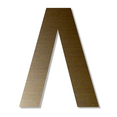 Γράμμα ''Λ'' Μπρονζέ Αυτοκόλλητο 75mm. απο Πλαστικό Darvin One Two Three Done