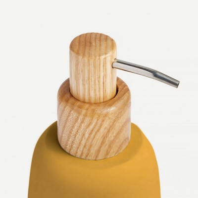 Δοχείο Κρεμοσάπουνου από Πολυρεσίνη Sven 03080.002 Κίτρινο 8,2 × 18,9 cm 