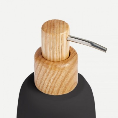 Δοχείο Κρεμοσάπουνου από Πολυρεσίνη Sven 03080.005 Μαύρο 8,2 × 18,9 cm 