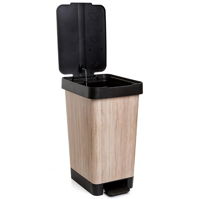 Χαρτοδοχείο 25lt Tatay Smart 06647 SMART D.WOOD 36 × 26 × 47 cm