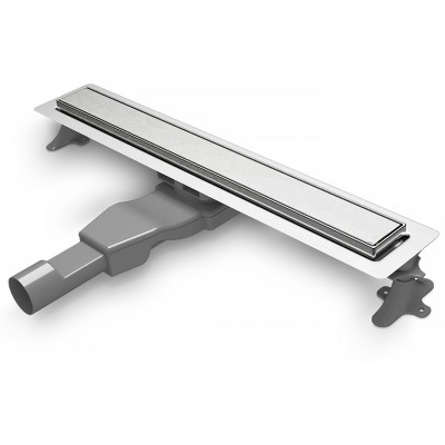 Κανάλι Nτουζιέρας Flat Linear 40cm Wirquin Inox PVD FL400