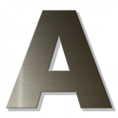 Γράμμα Κατοικιών Αυτοκόλλητο ''Α'' 80 x 64 mm., Μπρονζέ απο Πλαστικό Darvin 