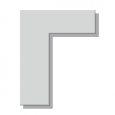 Γράμμα Κατοικιών Αυτοκόλλητο ''Γ'' 80 x 64 mm., Λευκό Ματ απο Πλαστικό Darvin 