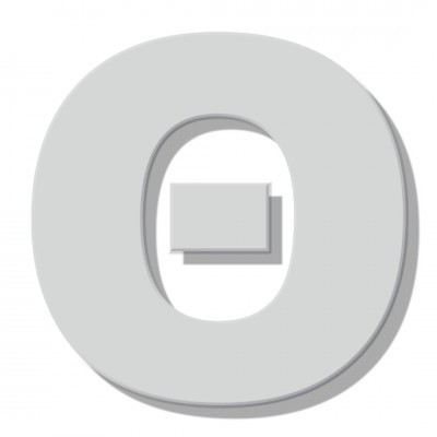 Γράμμα Κατοικιών Αυτοκόλλητο ''Θ'' 80 x 64 mm., Λευκό Ματ απο Πλαστικό Darvin 