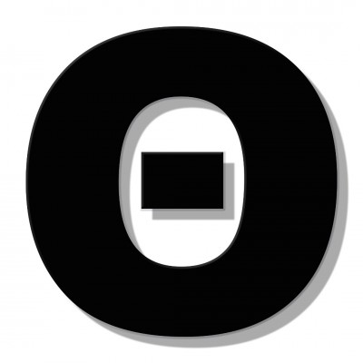 Γράμμα Κατοικιών Αυτοκόλλητο ''Θ'' 80 x 64 mm., Μαύρο Ματ απο Πλαστικό Darvin 