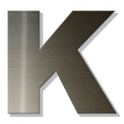 Γράμμα Κατοικιών Αυτοκόλλητο ''Κ'' 80 x 64 mm., Μπρονζέ απο Πλαστικό Darvin 