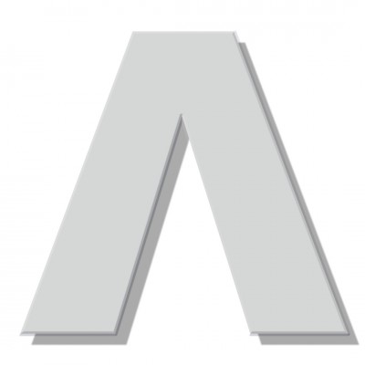 Γράμμα Κατοικιών Αυτοκόλλητο ''Λ'' 80 x 64 mm., Λευκό Ματ απο Πλαστικό Darvin 