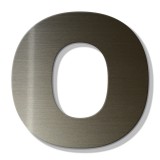 Γράμμα Κατοικιών Αυτοκόλλητο ''Ο'' 80 x 64 mm., Μπρονζέ απο Πλαστικό Darvin