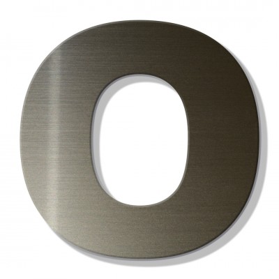 Γράμμα Κατοικιών Αυτοκόλλητο ''Ο'' 80 x 64 mm., Μπρονζέ απο Πλαστικό Darvin 